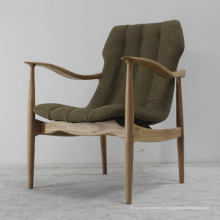 Meuble en bois de haute qualité en bois massif avec fauteuil en tissu